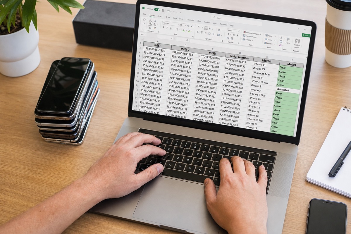 Photo illustration: Batch IMEI Checker for Excel