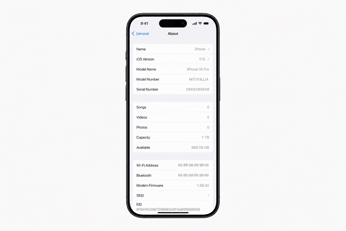 iPhone 14 Pro photo: how to check IMEI/serial and warranty coverage