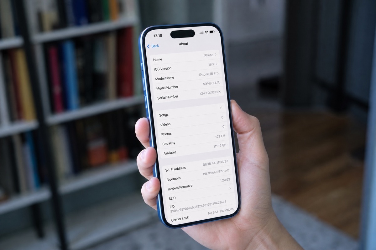 iPhone 15 Pro photo: how to check IMEI/serial and warranty coverage