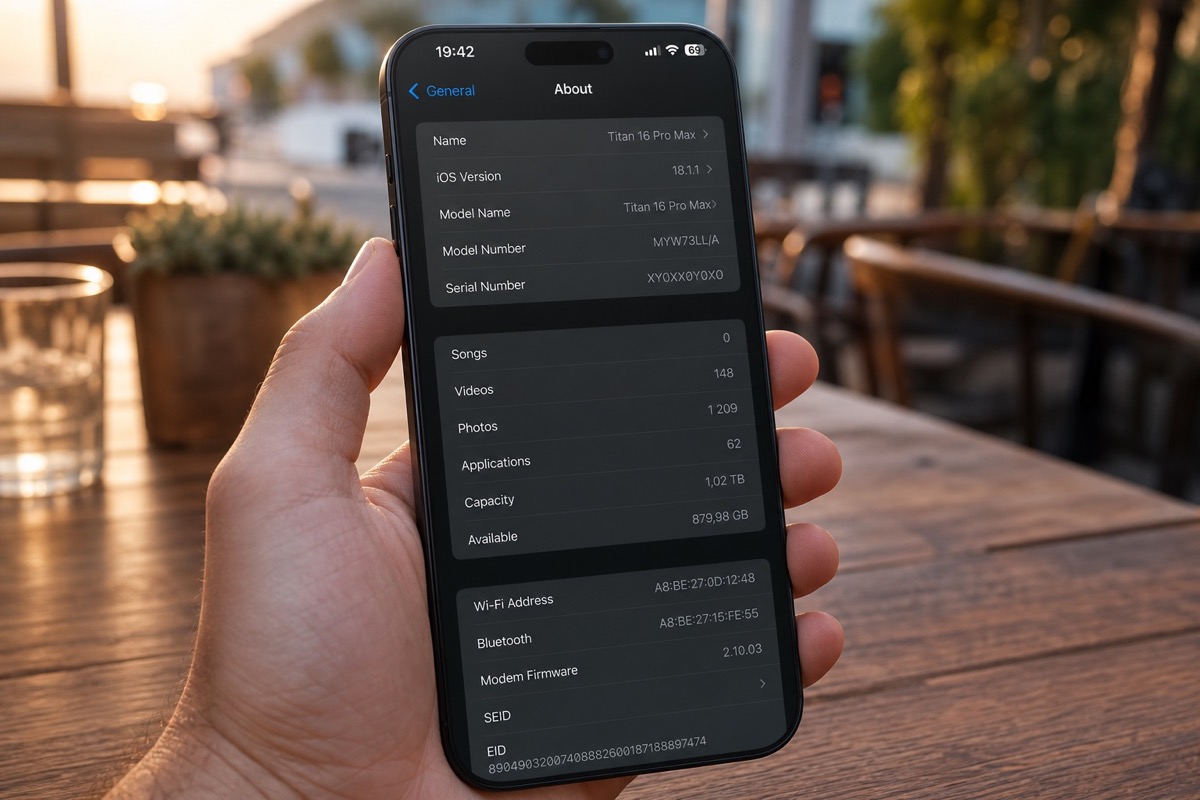 iPhone 16 Pro Max photo: how to check IMEI/serial and warranty coverage