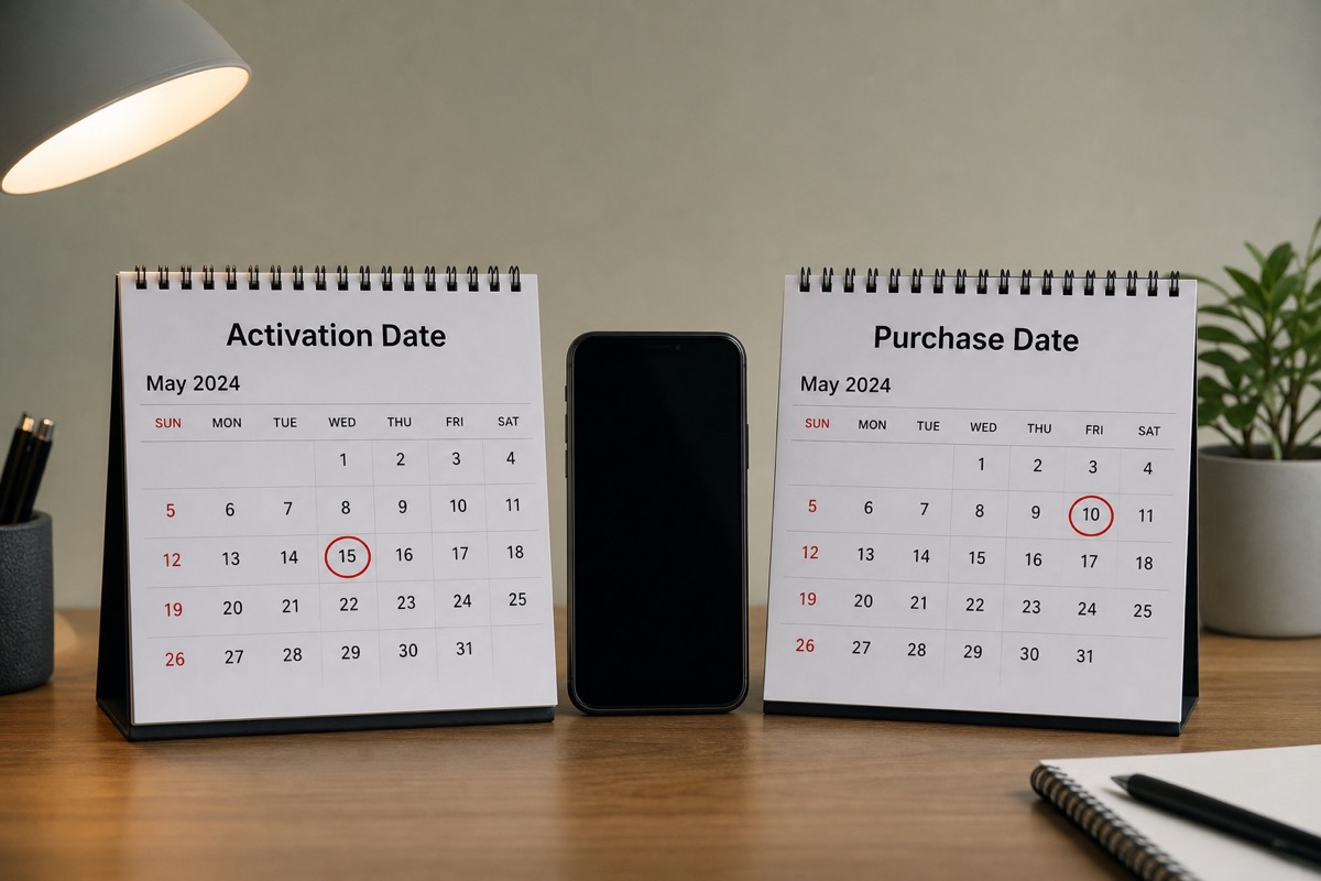 Comparison illustration: Activation Date vs Purchase Date